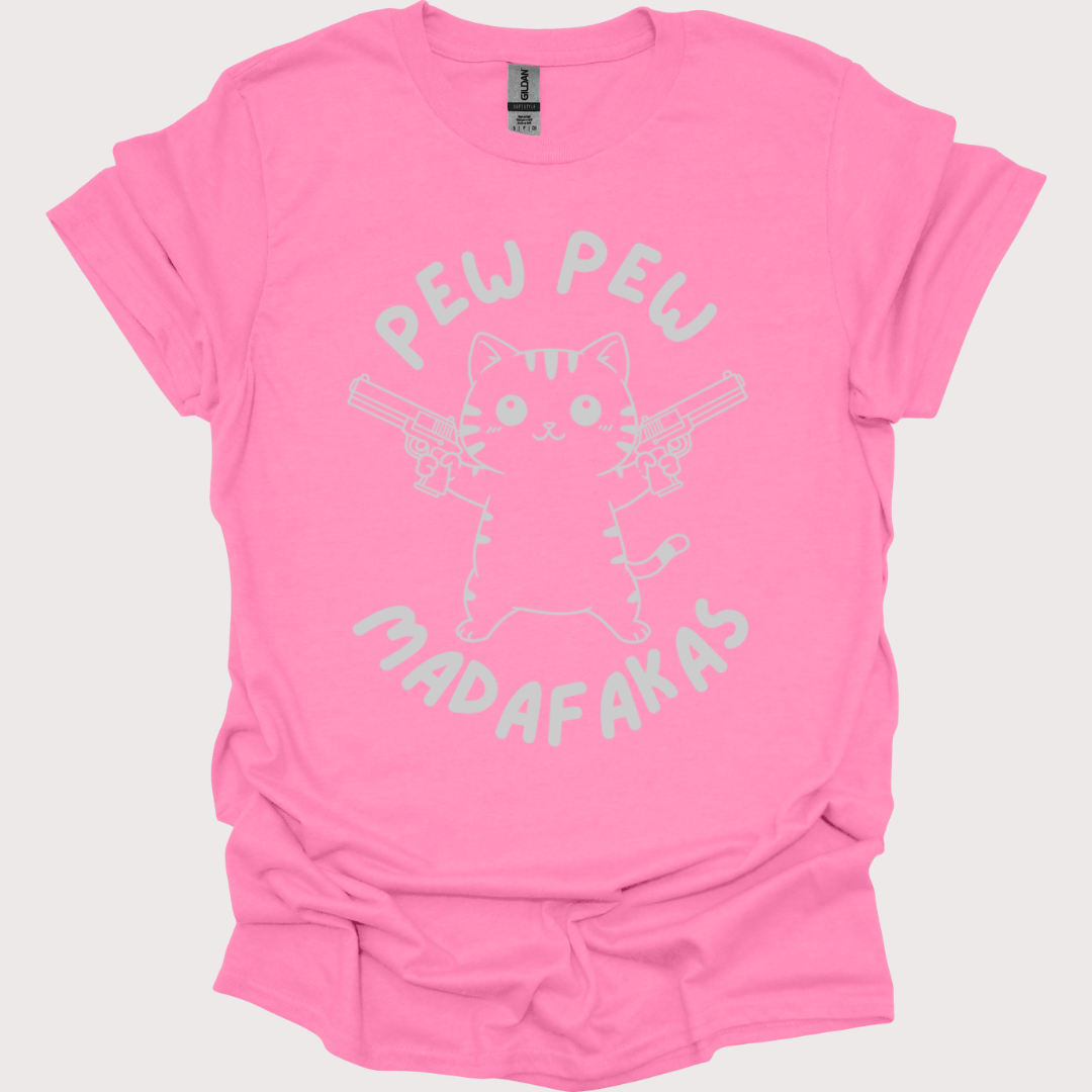 “Pew Pew, Cuteness Overload” Unisex Tee