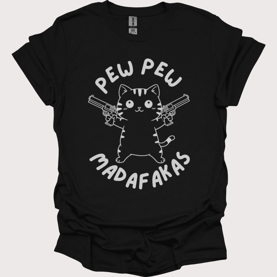 “Pew Pew, Cuteness Overload” Unisex Tee