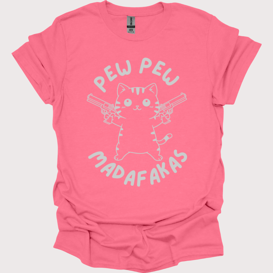 “Pew Pew, Cuteness Overload” Unisex Tee
