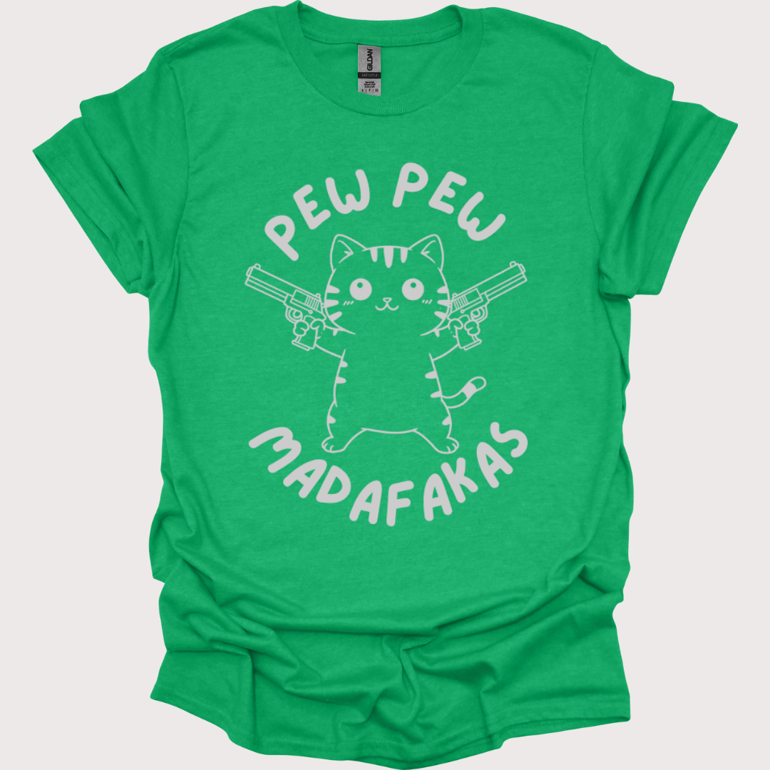 “Pew Pew, Cuteness Overload” Unisex Tee