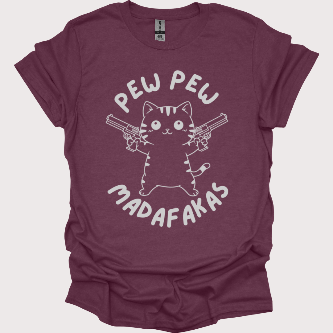 “Pew Pew, Cuteness Overload” Unisex Tee
