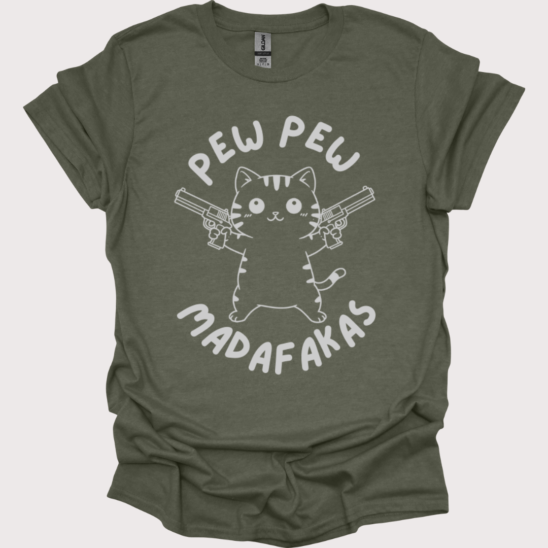 “Pew Pew, Cuteness Overload” Unisex Tee
