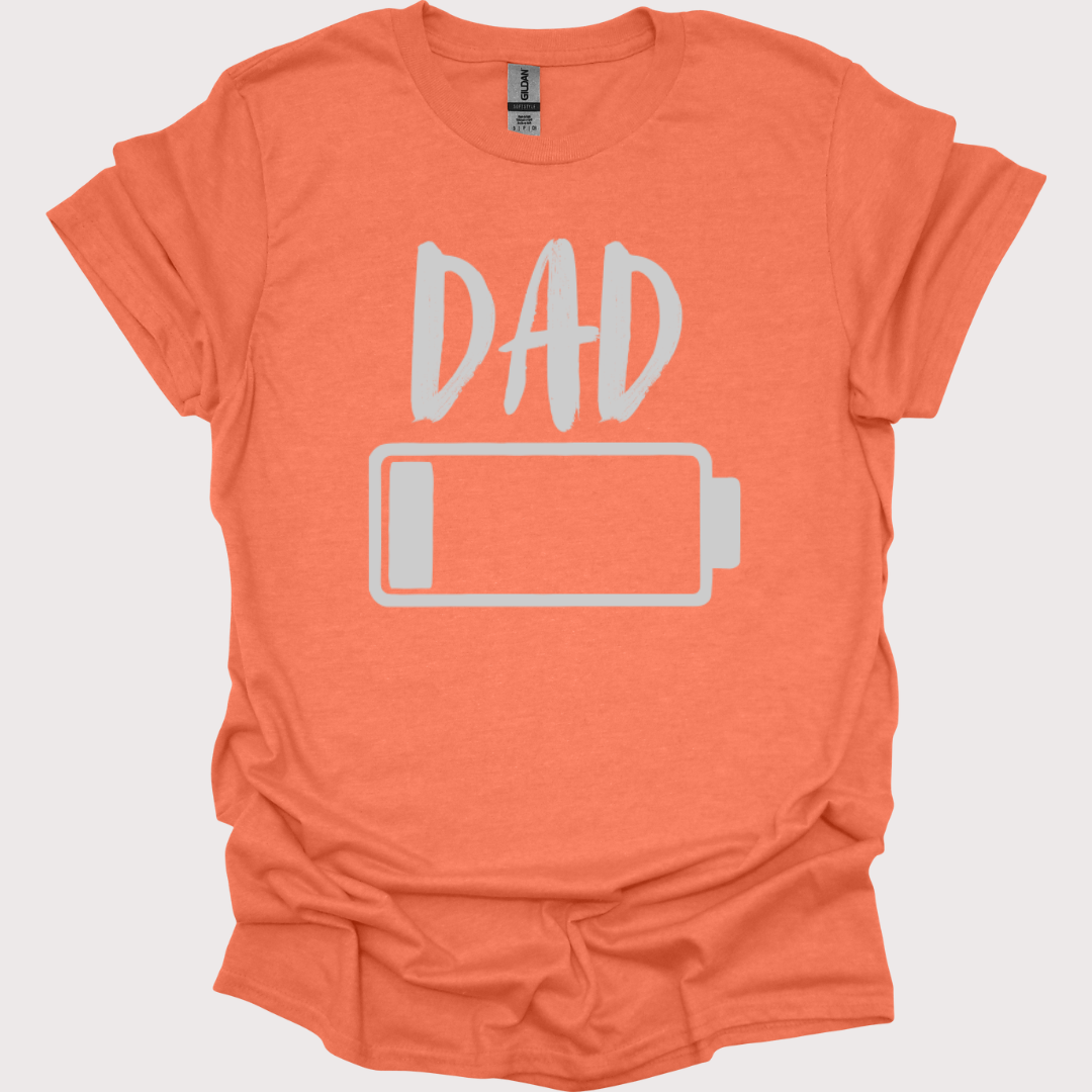 "Dad Mode: Low Battery" Unisex Tee