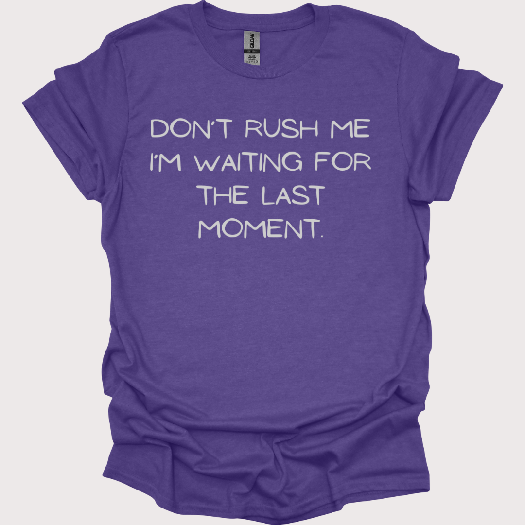 "Last-Minute Master" Unisex Tee