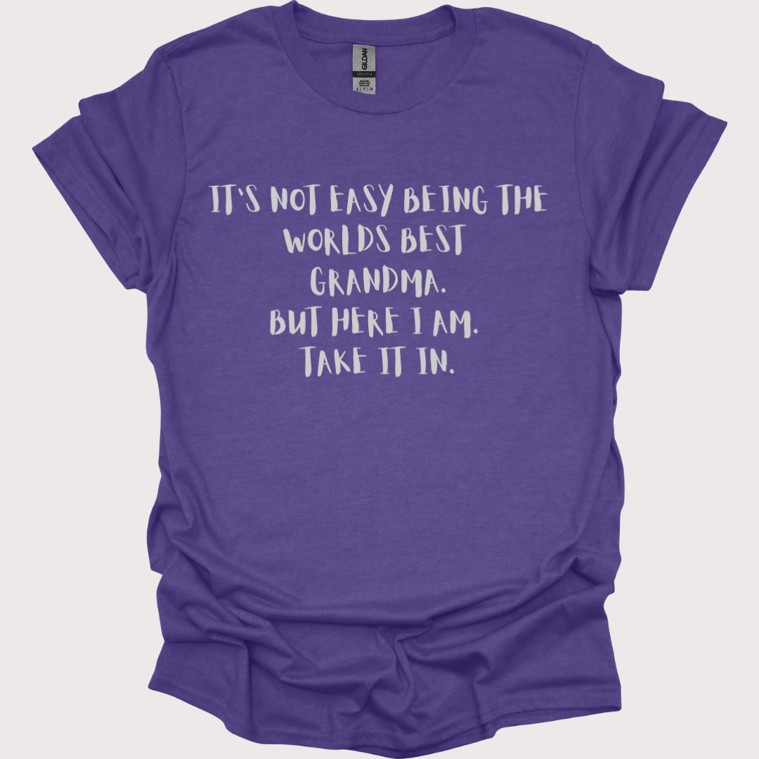 "World's Best Grandma, No Contest" Tee