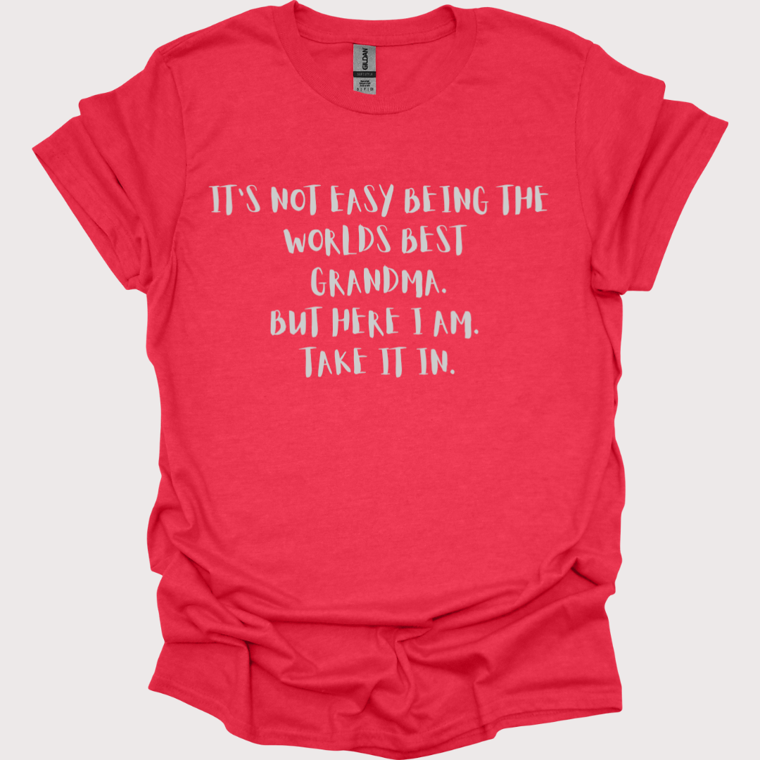 "World's Best Grandma, No Contest" Tee