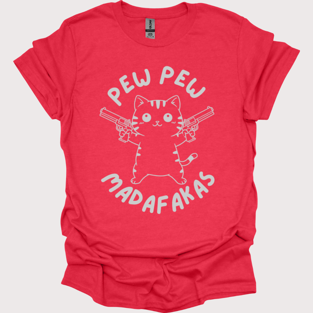 “Pew Pew, Cuteness Overload” Unisex Tee