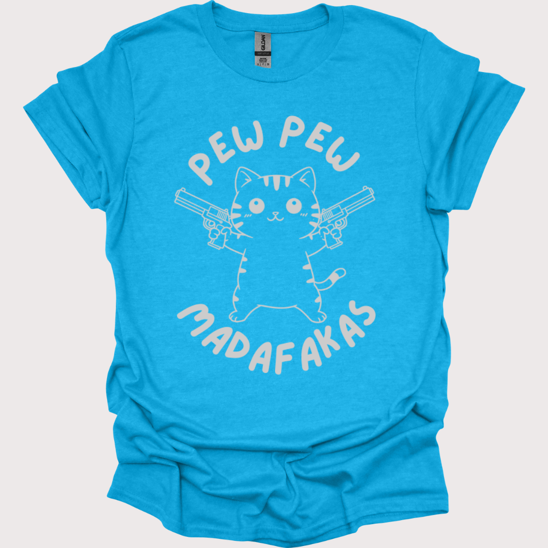 “Pew Pew, Cuteness Overload” Unisex Tee