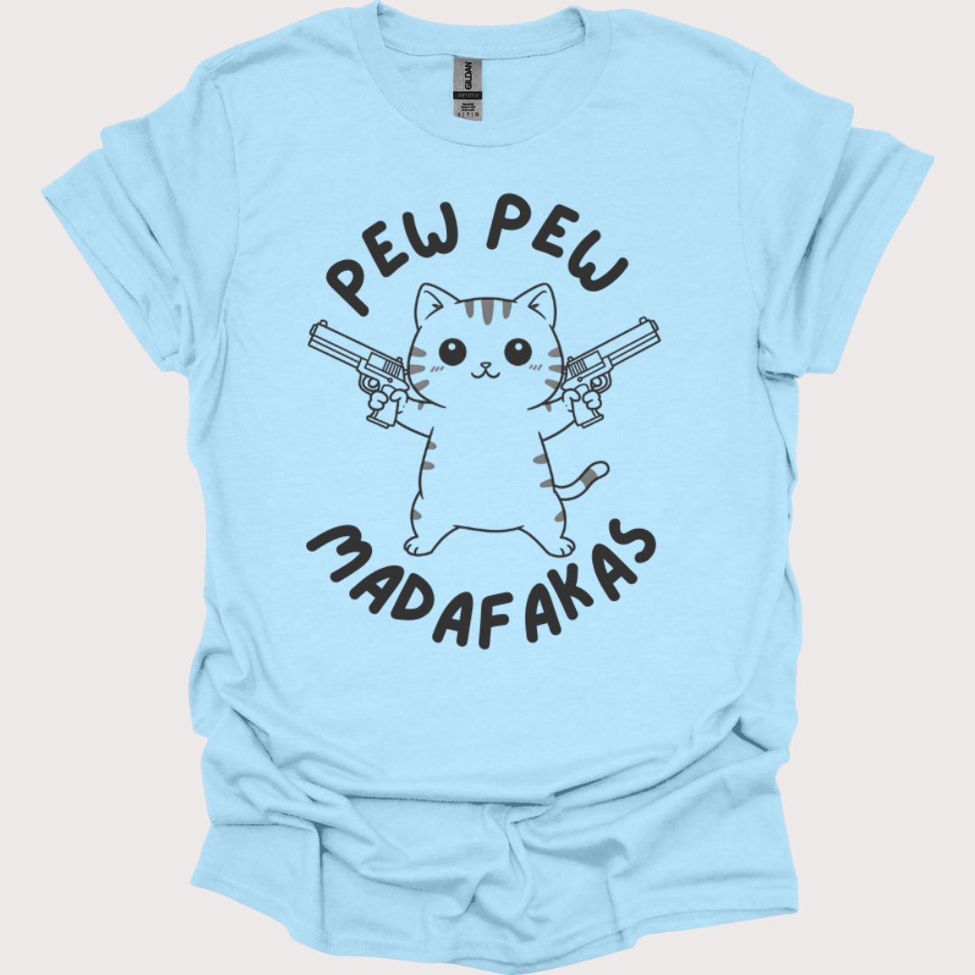 “Pew Pew, Cuteness Overload” Unisex Tee