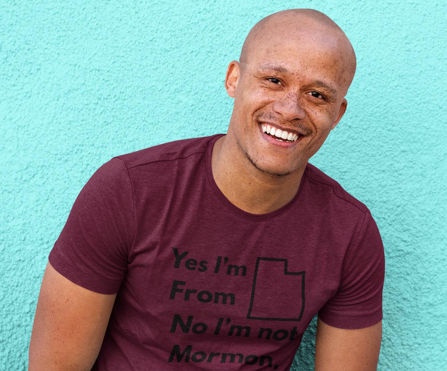 “Yes, Utah. No, Not Mormon” Unisex Tee