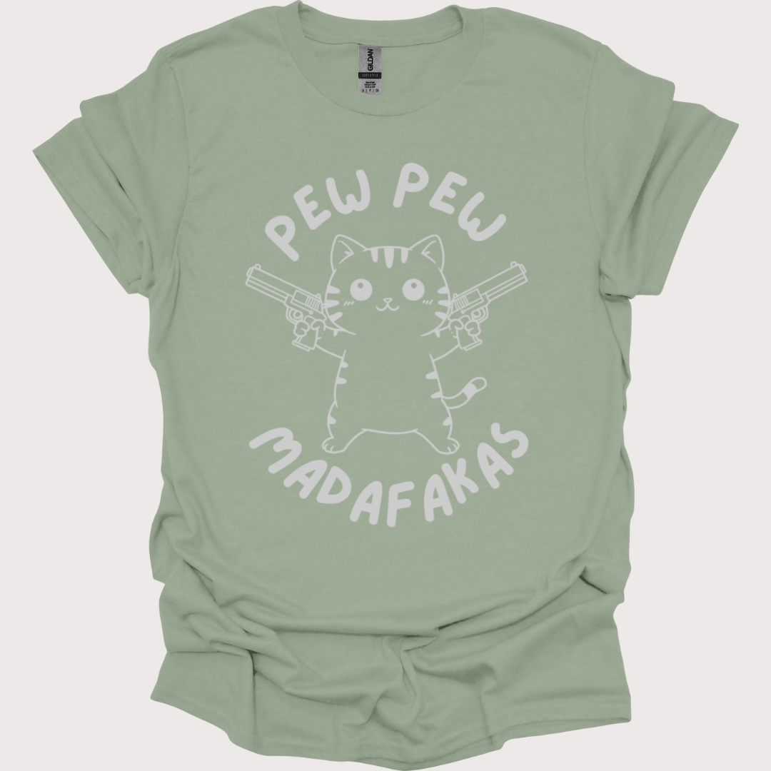 “Pew Pew, Cuteness Overload” Unisex Tee
