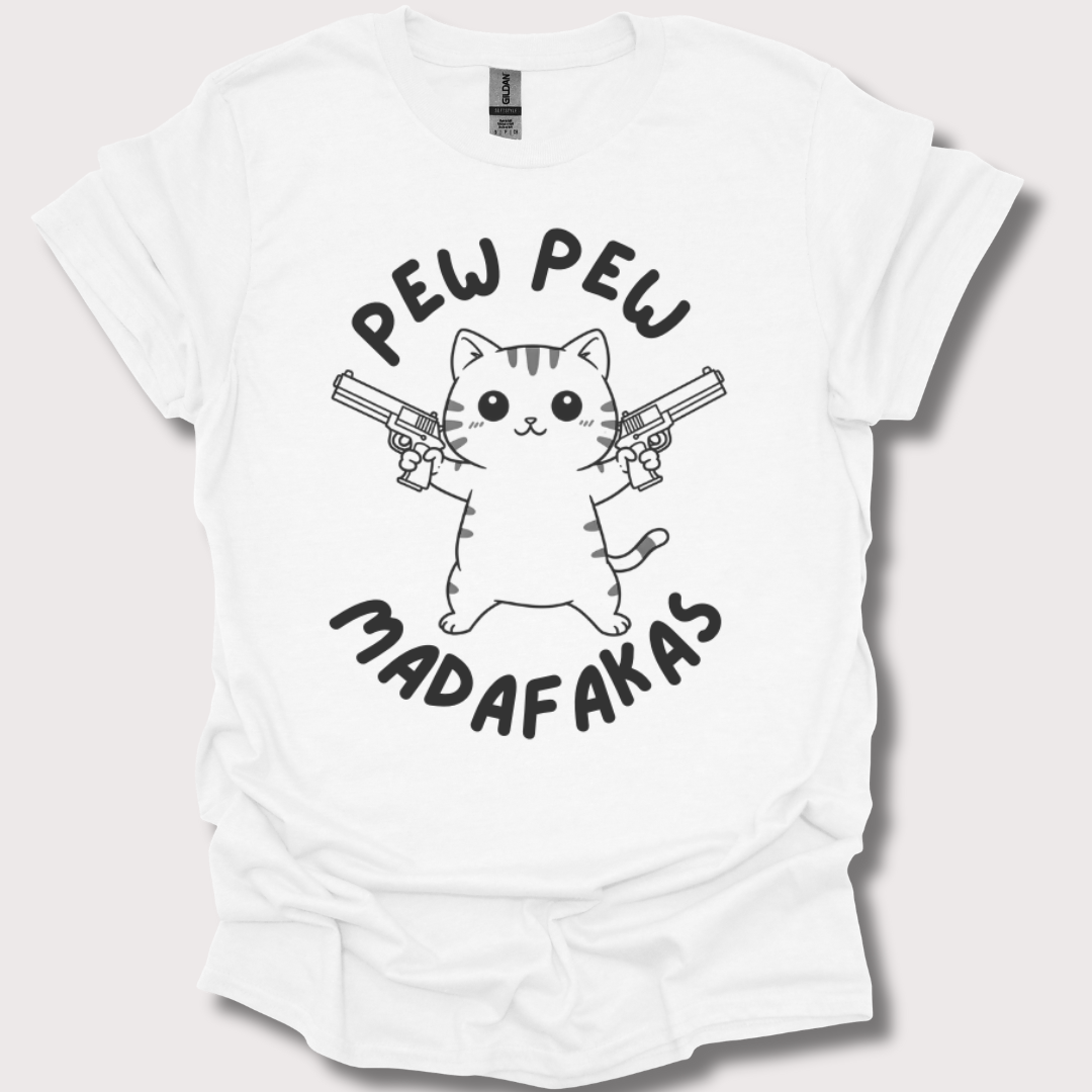 “Pew Pew, Cuteness Overload” Unisex Tee