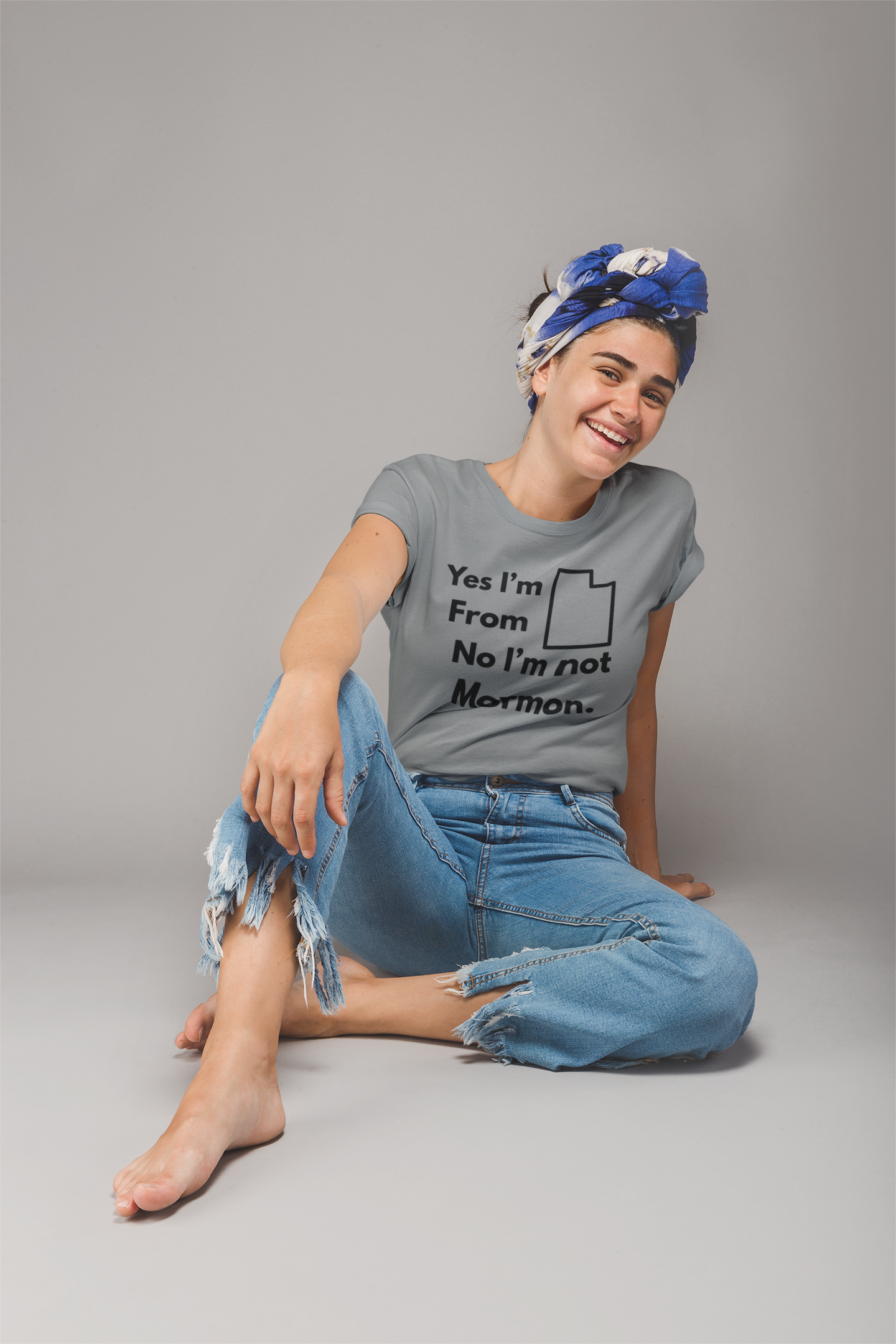 “Yes, Utah. No, Not Mormon” Unisex Tee