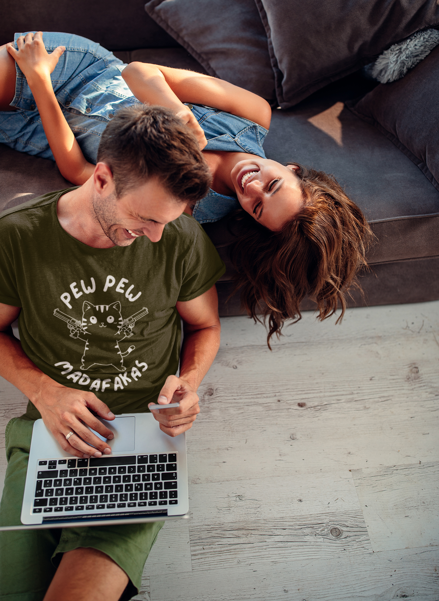 “Pew Pew, Cuteness Overload” Unisex Tee