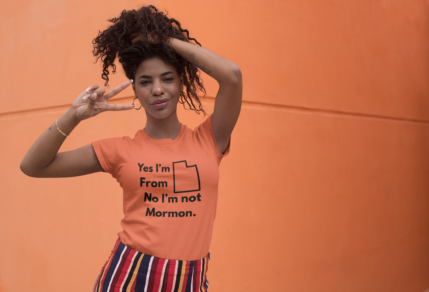 “Yes, Utah. No, Not Mormon” Unisex Tee