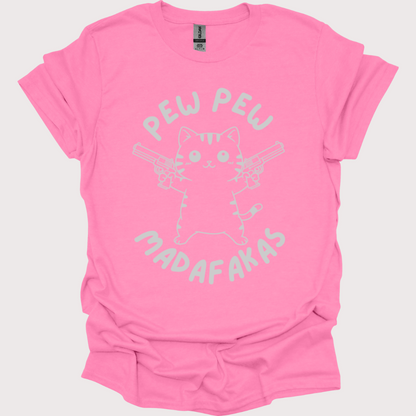 “Pew Pew, Cuteness Overload” Unisex Tee