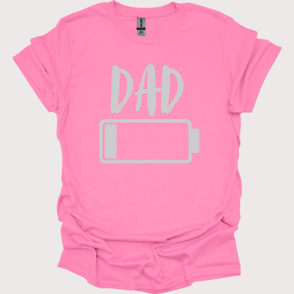 "Dad Mode: Low Battery" Unisex Tee