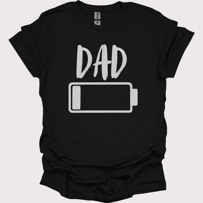 "Dad Mode: Low Battery" Unisex Tee