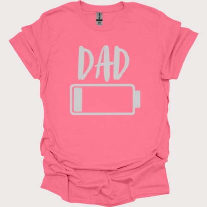 "Dad Mode: Low Battery" Unisex Tee