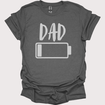 "Dad Mode: Low Battery" Unisex Tee