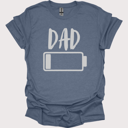 "Dad Mode: Low Battery" Unisex Tee