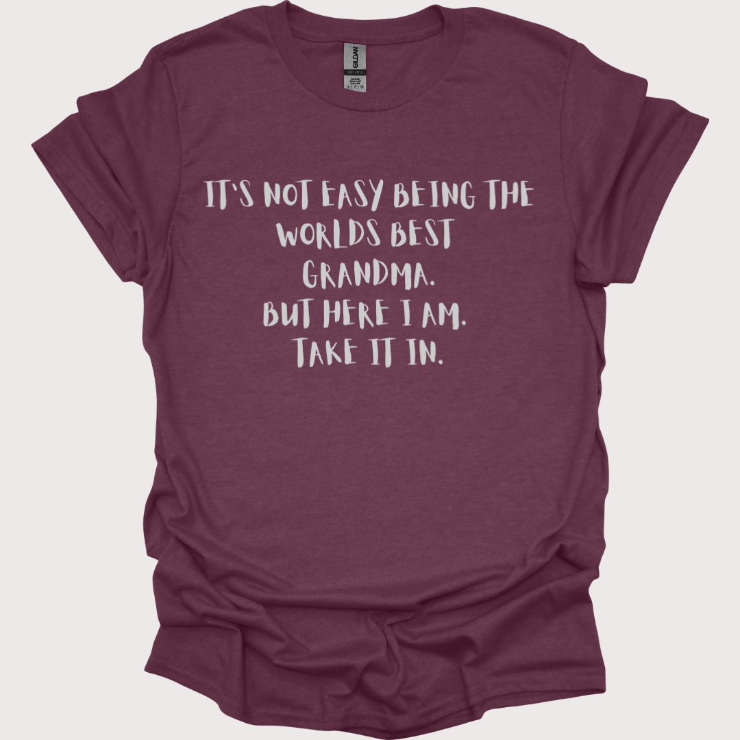 "World's Best Grandma, No Contest" Tee