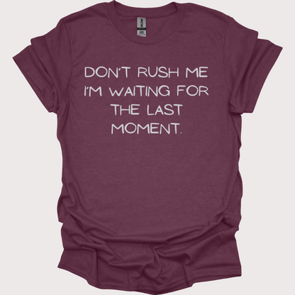 "Last-Minute Master" Unisex Tee