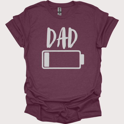 "Dad Mode: Low Battery" Unisex Tee