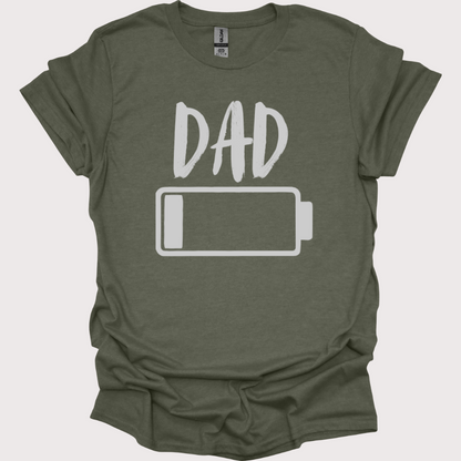 "Dad Mode: Low Battery" Unisex Tee