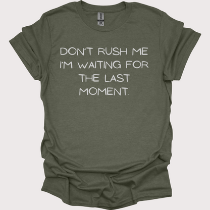 "Last-Minute Master" Unisex Tee