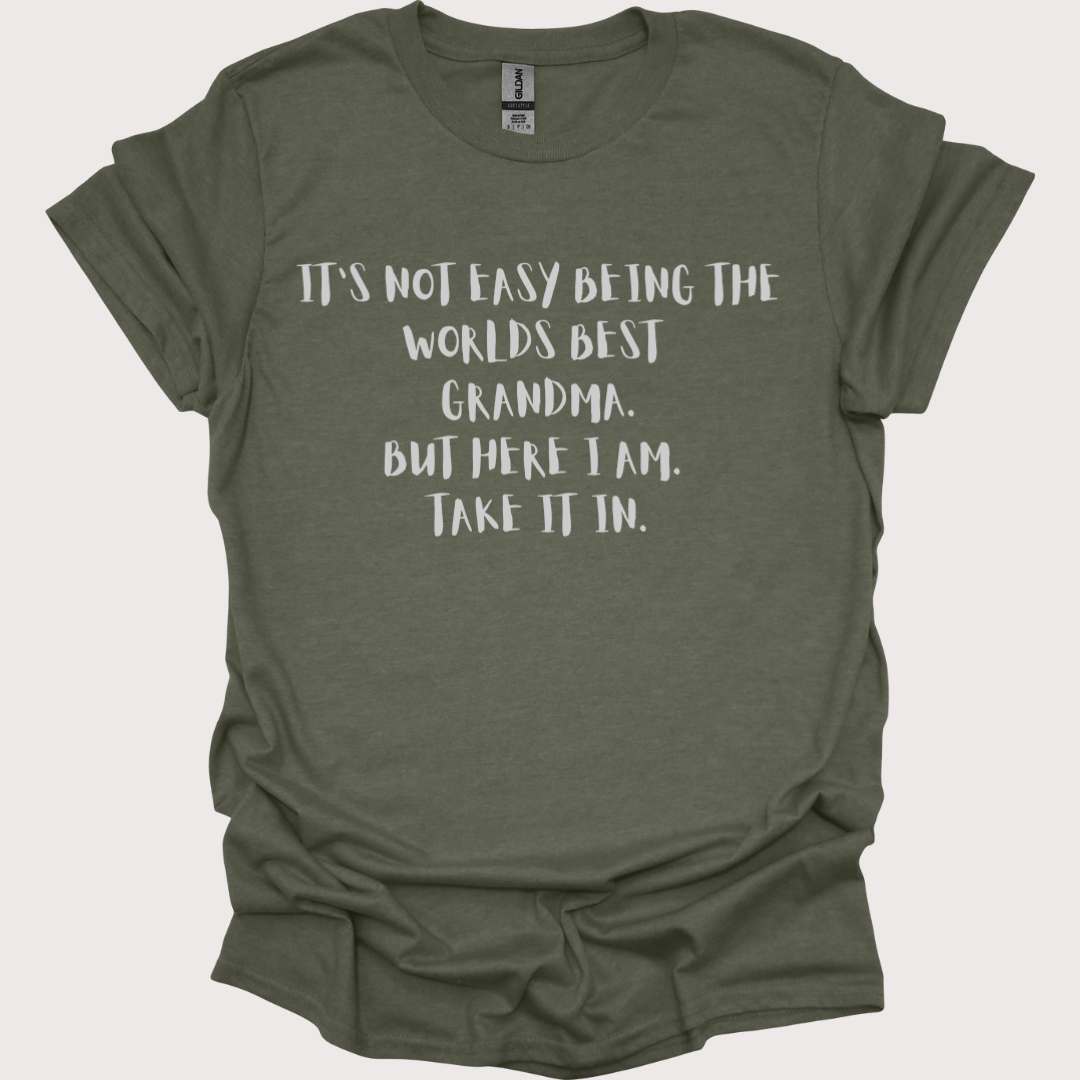 "World's Best Grandma, No Contest" Tee