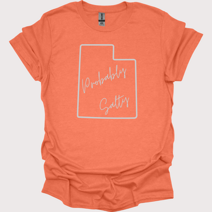"Probably Salty, Definitely Utah" Unisex Tee