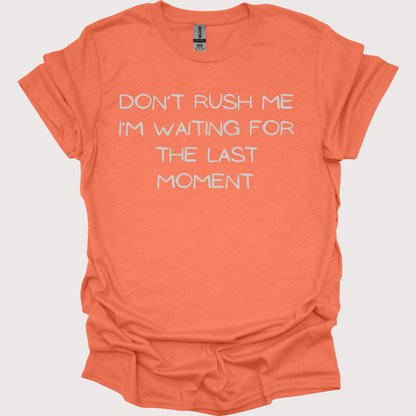"Last-Minute Master" Unisex Tee