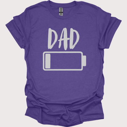 "Dad Mode: Low Battery" Unisex Tee