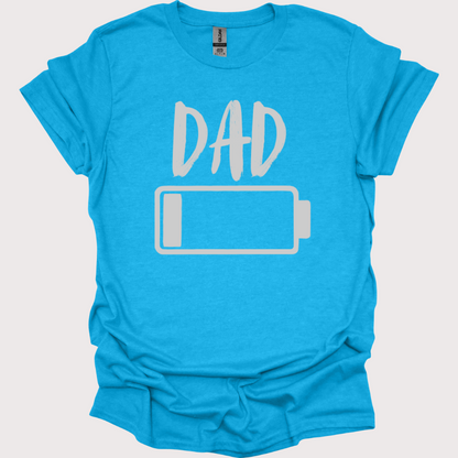 "Dad Mode: Low Battery" Unisex Tee