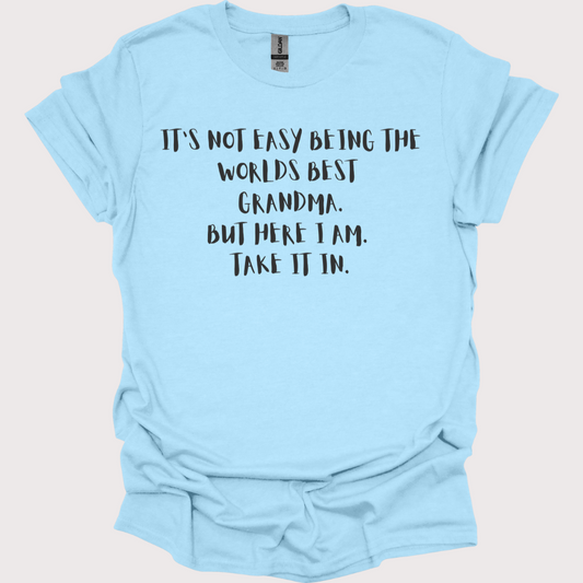 "World's Best Grandma, No Contest" Tee