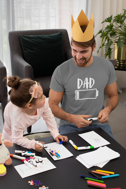 "Dad Mode: Low Battery" Unisex Tee
