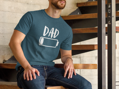 "Dad Mode: Low Battery" Unisex Tee