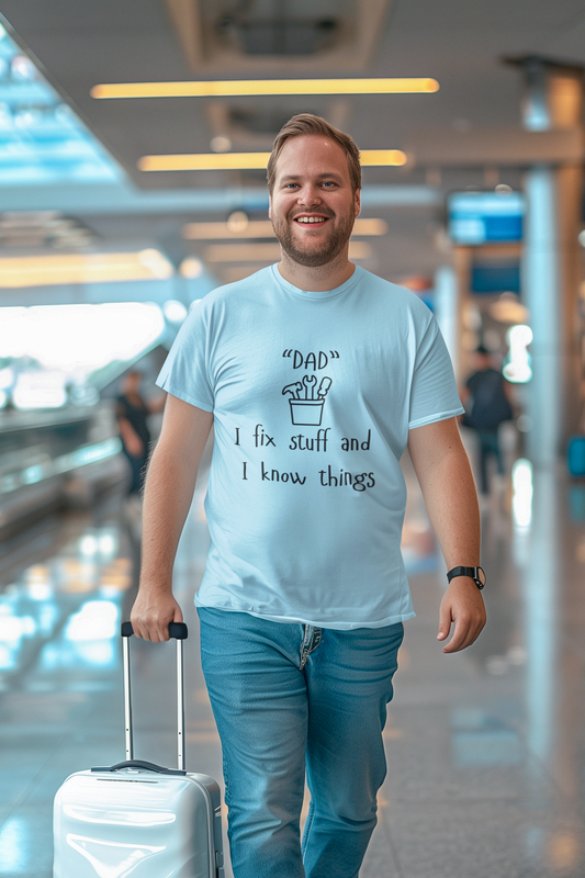 "Fix-It Dad: I Know Things" Tee