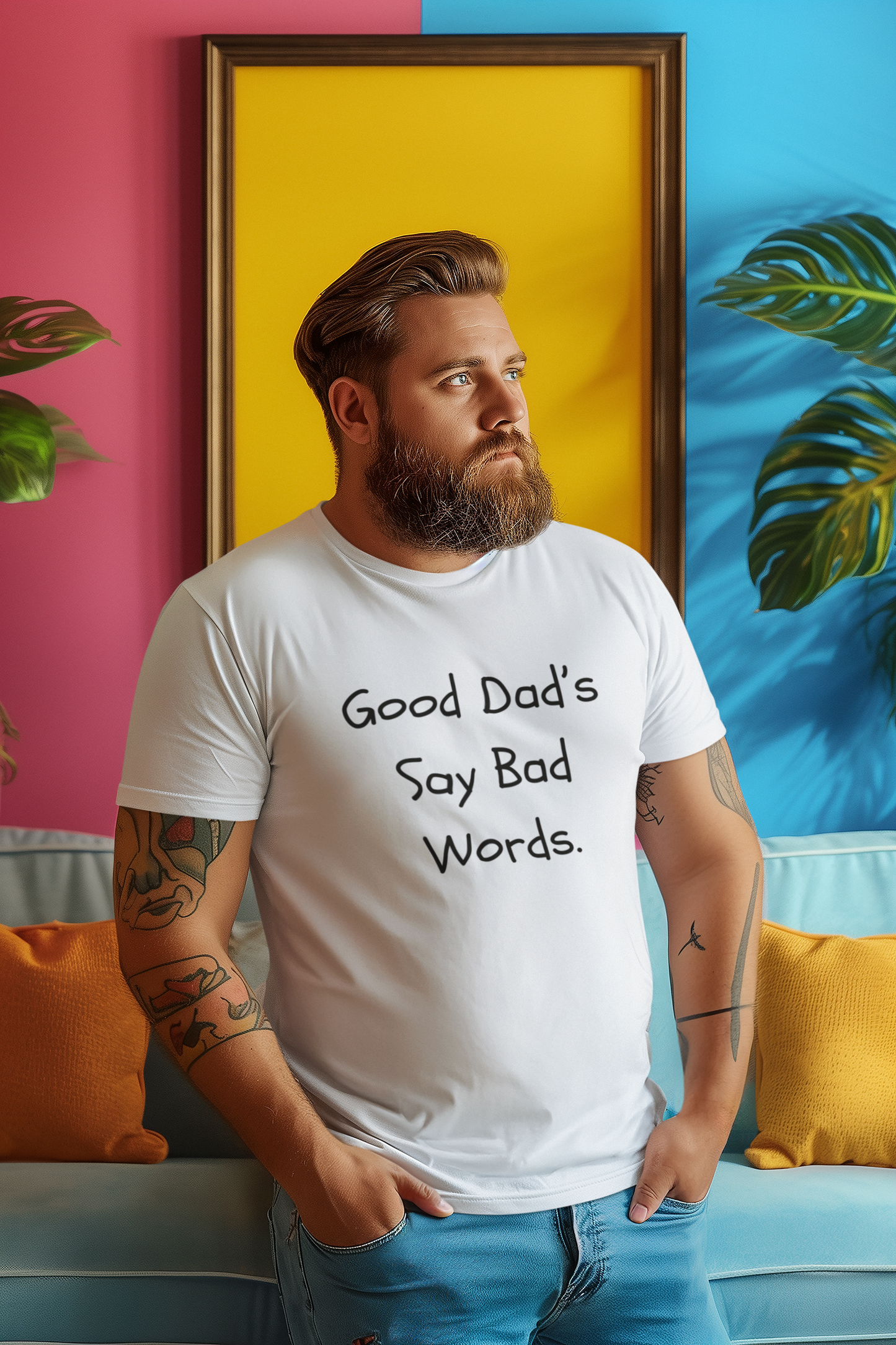 "Good Dads, Bad Words" Unisex Tee