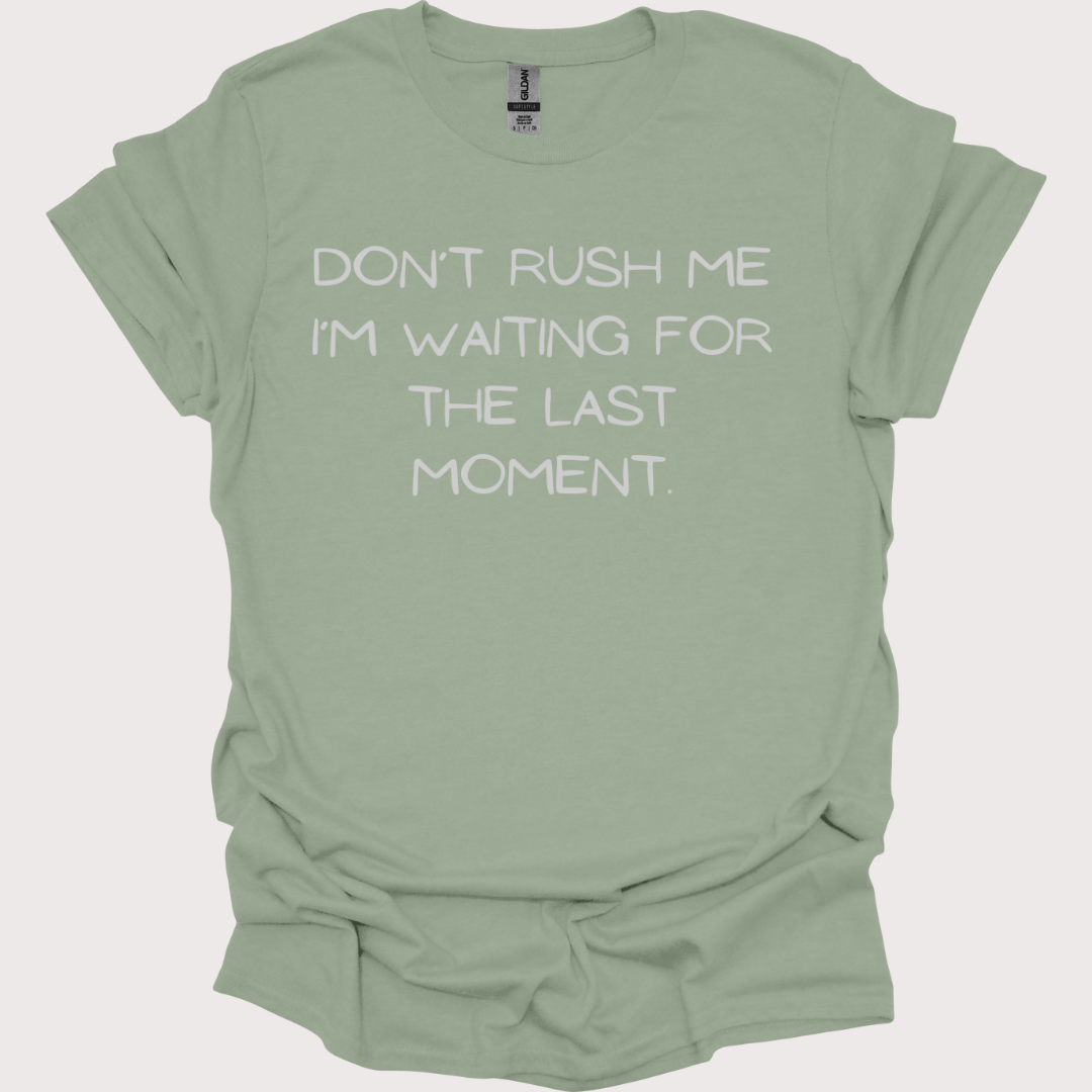"Last-Minute Master" Unisex Tee