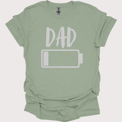 "Dad Mode: Low Battery" Unisex Tee
