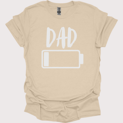 "Dad Mode: Low Battery" Unisex Tee