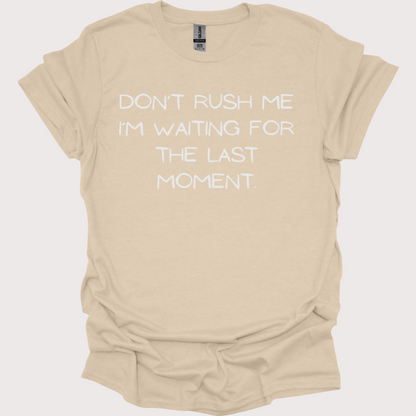 "Last-Minute Master" Unisex Tee