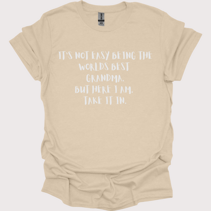 "World's Best Grandma, No Contest" Tee
