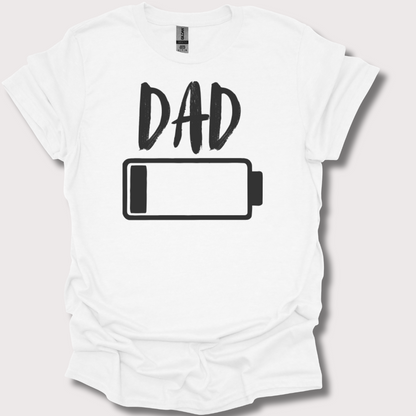 "Dad Mode: Low Battery" Unisex Tee