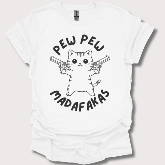 “Pew Pew, Cuteness Overload” Unisex Tee