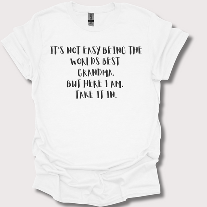 "World's Best Grandma, No Contest" Tee